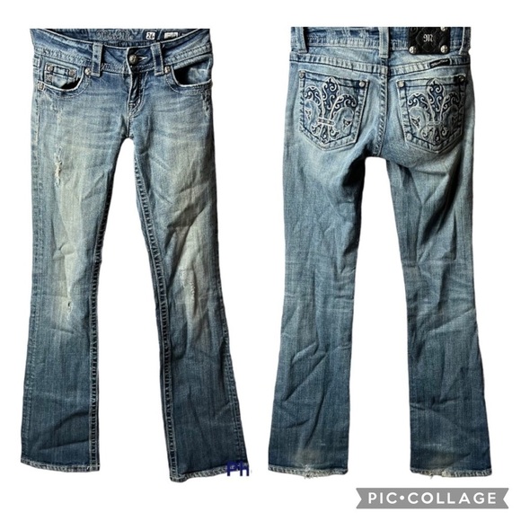 Miss me distressed bootcut jeans - Picture 1 of 11